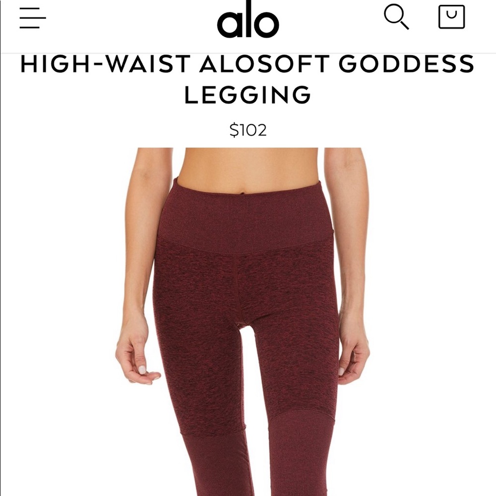 EUC High waist Alo soft Goddess Legging 💕